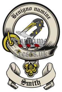 Smith (English) Surname Crest Badge Image