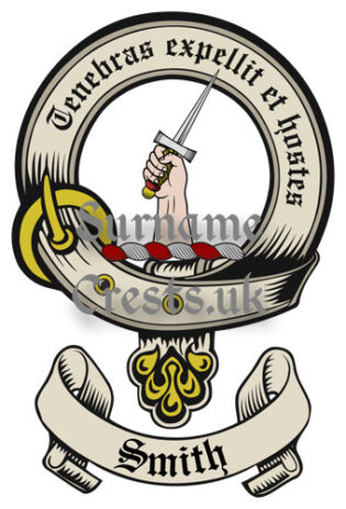 Smith Irish Clan (Sept) Surname Family Crest PNG Image Instant Download